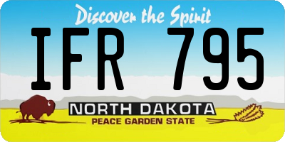 ND license plate IFR795