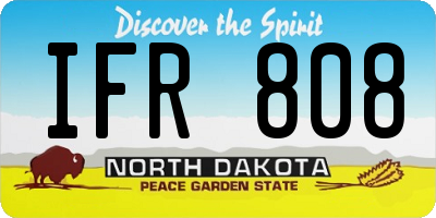 ND license plate IFR808