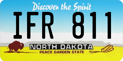 ND license plate IFR811