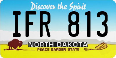 ND license plate IFR813