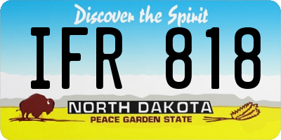 ND license plate IFR818