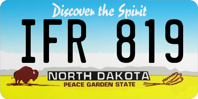 ND license plate IFR819
