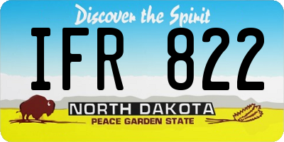 ND license plate IFR822