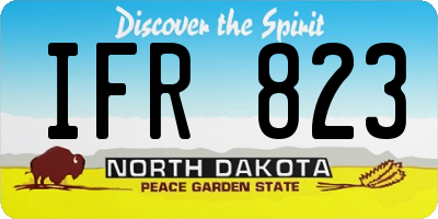 ND license plate IFR823