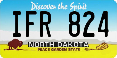 ND license plate IFR824