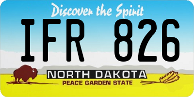 ND license plate IFR826