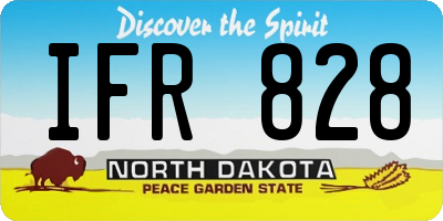 ND license plate IFR828