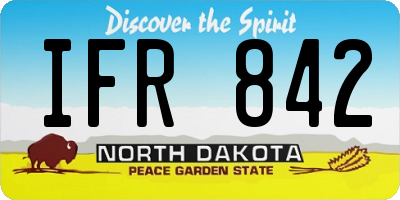 ND license plate IFR842