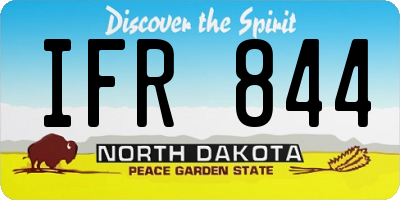 ND license plate IFR844