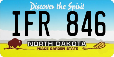 ND license plate IFR846