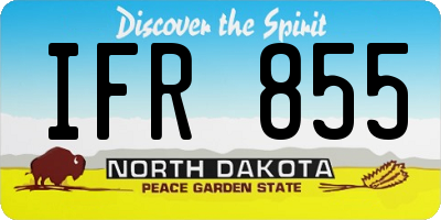 ND license plate IFR855