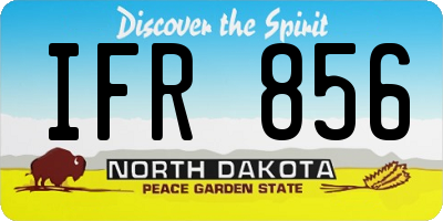 ND license plate IFR856