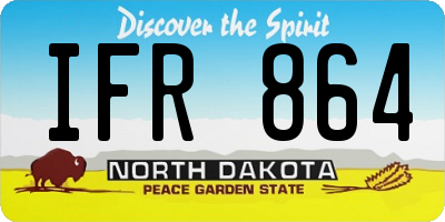 ND license plate IFR864