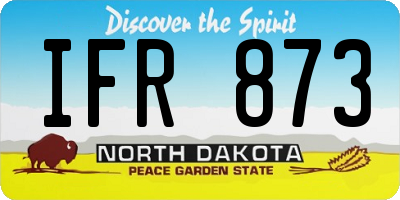 ND license plate IFR873