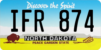 ND license plate IFR874