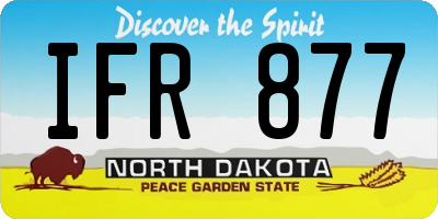 ND license plate IFR877