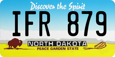 ND license plate IFR879