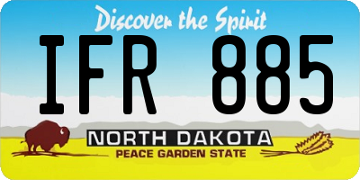 ND license plate IFR885