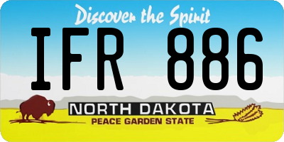 ND license plate IFR886