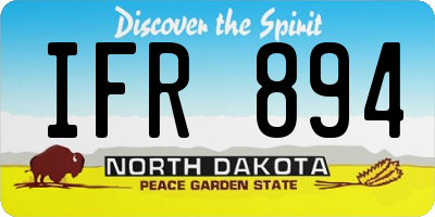 ND license plate IFR894