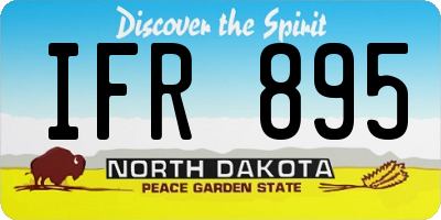ND license plate IFR895