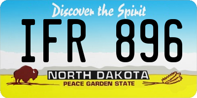 ND license plate IFR896