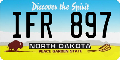 ND license plate IFR897