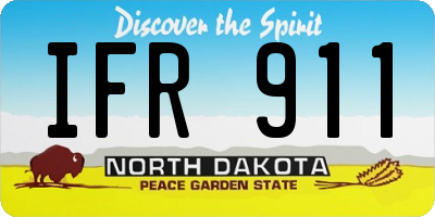 ND license plate IFR911