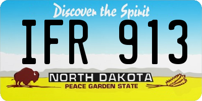 ND license plate IFR913