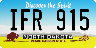 ND license plate IFR915