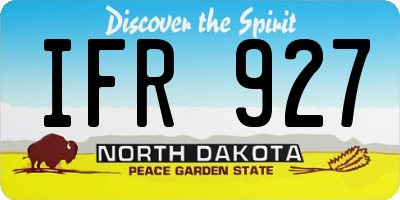 ND license plate IFR927