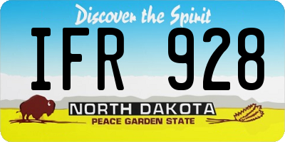 ND license plate IFR928