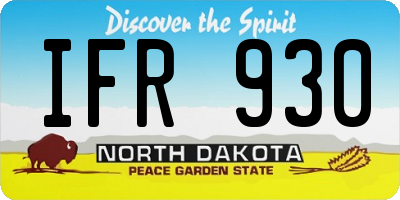 ND license plate IFR930