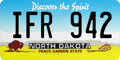 ND license plate IFR942