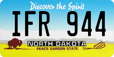ND license plate IFR944