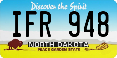 ND license plate IFR948