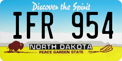 ND license plate IFR954