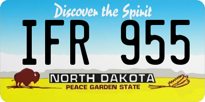 ND license plate IFR955