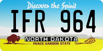 ND license plate IFR964