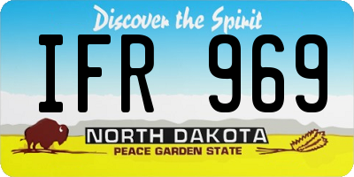 ND license plate IFR969