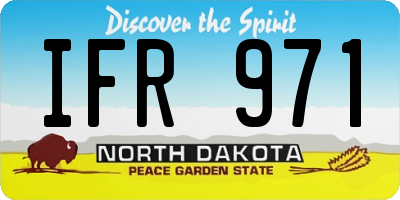 ND license plate IFR971