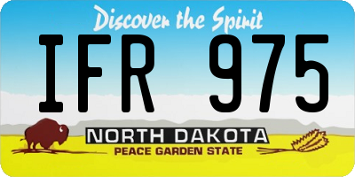 ND license plate IFR975