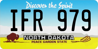 ND license plate IFR979
