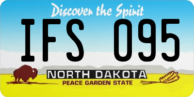 ND license plate IFS095