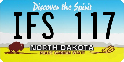 ND license plate IFS117