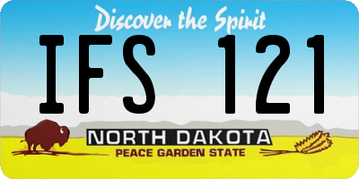ND license plate IFS121