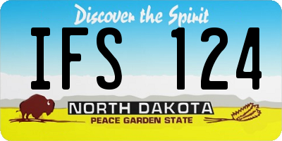 ND license plate IFS124