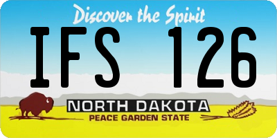 ND license plate IFS126