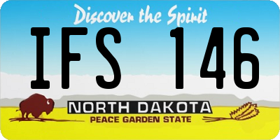 ND license plate IFS146