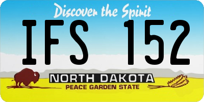 ND license plate IFS152